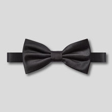 Load image into Gallery viewer, Folkespeare Boys Black Plain Satin Bow Tie