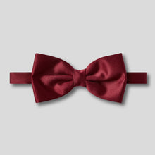 Load image into Gallery viewer, Folkespeare Burgundy Satin Bow Tie
