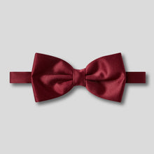 Load image into Gallery viewer, Folkespeare Burgundy Satin Classic Bow Tie