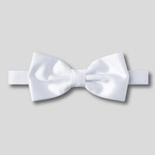 Load image into Gallery viewer, Folkespeare White Satin Classic Bow Tie