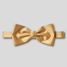Load image into Gallery viewer, Folkespeare Gold Satin Classic Bow Tie