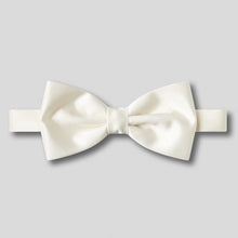 Load image into Gallery viewer, Folkespeare Ivory Satin Bow Tie