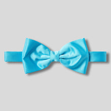 Load image into Gallery viewer, Folkespeare Turquoise Satin Bow Tie