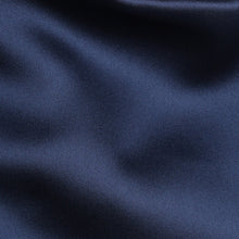 Load image into Gallery viewer, Folkespeare French Navy Satin Scrunchie Cravat Fabric