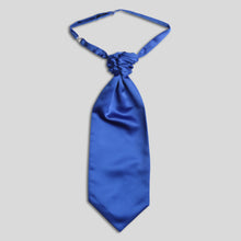 Load image into Gallery viewer, Folkespeare Royal Blue Satin Scrunchie Cravat