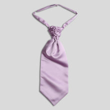Load image into Gallery viewer, Folkespeare Lavender Satin Scrunchie Cravat