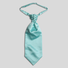 Load image into Gallery viewer, Folkespeare Aqua Satin Scrunchie Cravat