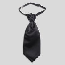 Load image into Gallery viewer, Folkespeare Boys Black Satin Scrunchie Cravat