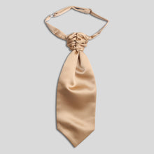 Load image into Gallery viewer, Folkespeare Boys Beige Satin Scrunchie Cravat