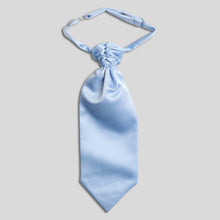 Load image into Gallery viewer, Folkespeare Boys Light Blue Satin Scrunchie Cravat