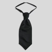 Load image into Gallery viewer, Folkespeare Black Slub Srunchie Cravat