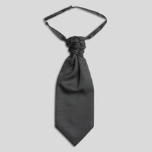 Load image into Gallery viewer, Folkespeare Charcoal Slub Srunchie Cravat