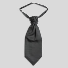 Load image into Gallery viewer, Folkespeare Charcoal Slub Scrunchie Cravat