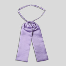 Load image into Gallery viewer, Folkespeare Lilac Satin Wedding Cravat With A Pearl Pin
