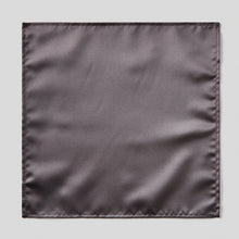 Load image into Gallery viewer, Folkespeare Dark Grey Satin Pocket Square