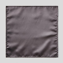 Load image into Gallery viewer, Folkespeare Dark Grey Satin Pocket Square
