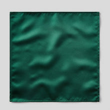 Load image into Gallery viewer, Folkespeare Bottle Green Satin Pocket Square