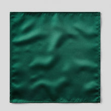 Load image into Gallery viewer, Folkespeare Bottle Green Satin Pocket Square