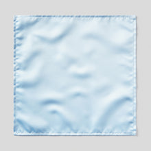 Load image into Gallery viewer, Folkespeare Light Blue Satin Pocket Square