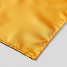 Load image into Gallery viewer, Folkespeare Burnt Orange Satin Pocket Square finishing
