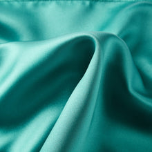 Load image into Gallery viewer, Folkespeare Teal Satin Pocket Square Fabric