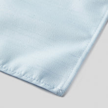 Load image into Gallery viewer, Folkespeare Light Blue Slub Pocket Square finishing