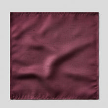 Load image into Gallery viewer, Folkespeare Maroon Slub Pocket Square