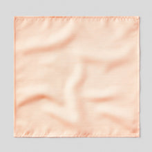 Load image into Gallery viewer, Folkespeare Peach Slub Pocket Square