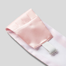 Load image into Gallery viewer, Folkespeare Pink Satin Cummerbund and Bow Tie Set Fabric and Fastening