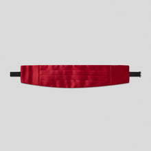Load image into Gallery viewer, Wine Satin Cummerbund