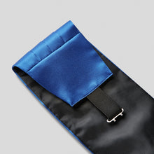 Load image into Gallery viewer, Royal Blue Satin Cummerbund Fabric
