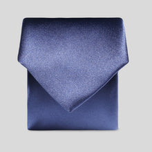 Load image into Gallery viewer, Folkespeare Boys French Navy Satin Tie