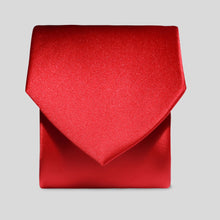 Load image into Gallery viewer, Folkespeare Scarlet Red Satin Clip On Tie