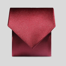 Load image into Gallery viewer, Folkespeare Burgundy Satin Classic Tie