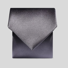 Load image into Gallery viewer, Folkespeare Dark Grey Satin Tie