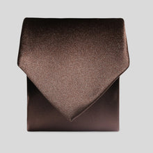 Load image into Gallery viewer, Folkespeare Chocolate Satin Tie