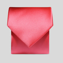 Load image into Gallery viewer, Folkespeare Coral Satin Tie
