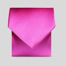 Load image into Gallery viewer, Folkespeare Fuchsia Satin Tie