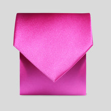 Load image into Gallery viewer, Folkespeare Fuchsia Satin Classic Tie