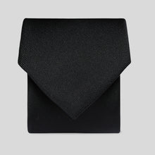 Load image into Gallery viewer, Folkespeare Black Barathea Tie
