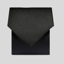 Load image into Gallery viewer, Folkespeare Black Textured Tie