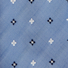 Load image into Gallery viewer, Light Blue and White Repeated Star Tie Fabric