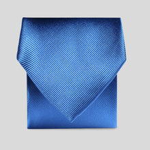 Load image into Gallery viewer, Folkespeare Marine Blue Silk Classic Tie