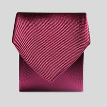 Load image into Gallery viewer, Folkespeare Burgundy Silk Tie