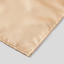 Load image into Gallery viewer, Beige Satin Tie and Pocket Square Set Fabric