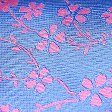 Load image into Gallery viewer, Folkespeare Azure Blue With Pink Flower Tie Fabric
