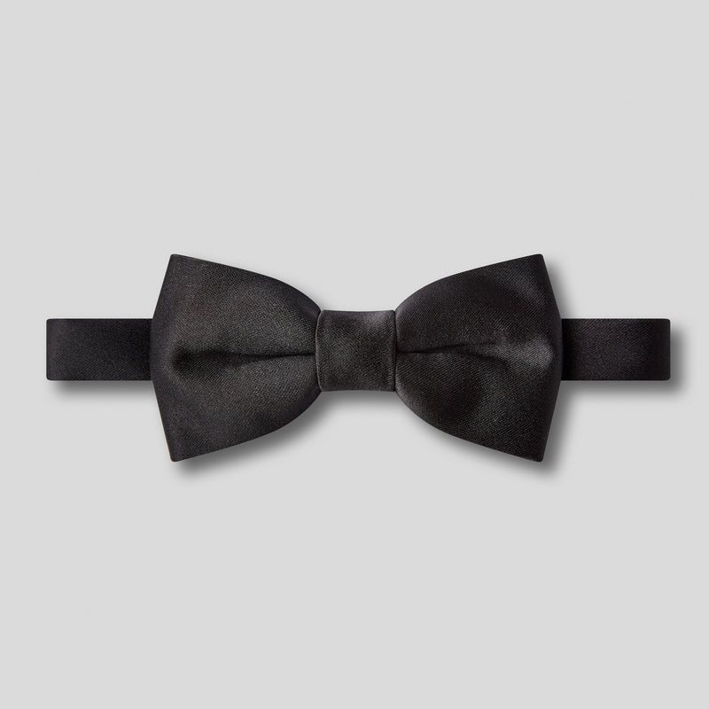 Folkespeare Boys Black Satin Bow Tie