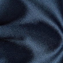 Load image into Gallery viewer, Folkespeare Navy Satin Bow Tie Fabric
