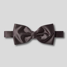 Load image into Gallery viewer, Folkespeare Dark Grey Satin Classic Bow Tie
