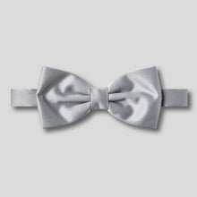 Load image into Gallery viewer, Folkespeare Silver Grey Satin Bow Tie

